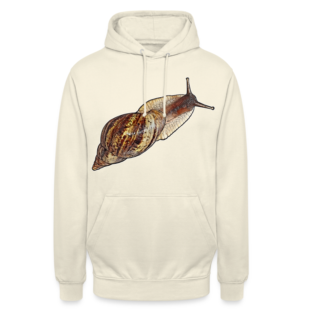 Unisex Hoodie Achatina reticulata wildfarben - Vanille-Milchshake