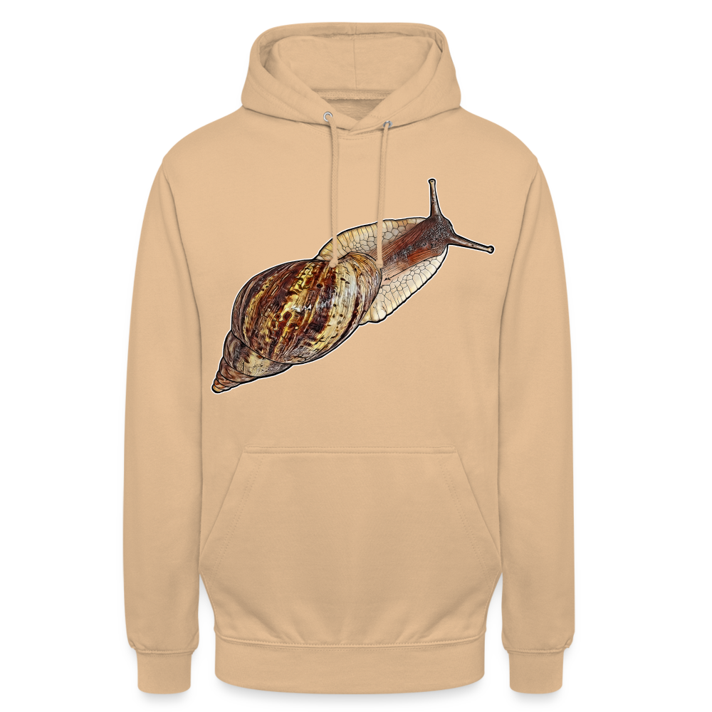 Unisex Hoodie Achatina reticulata wildfarben - Beige
