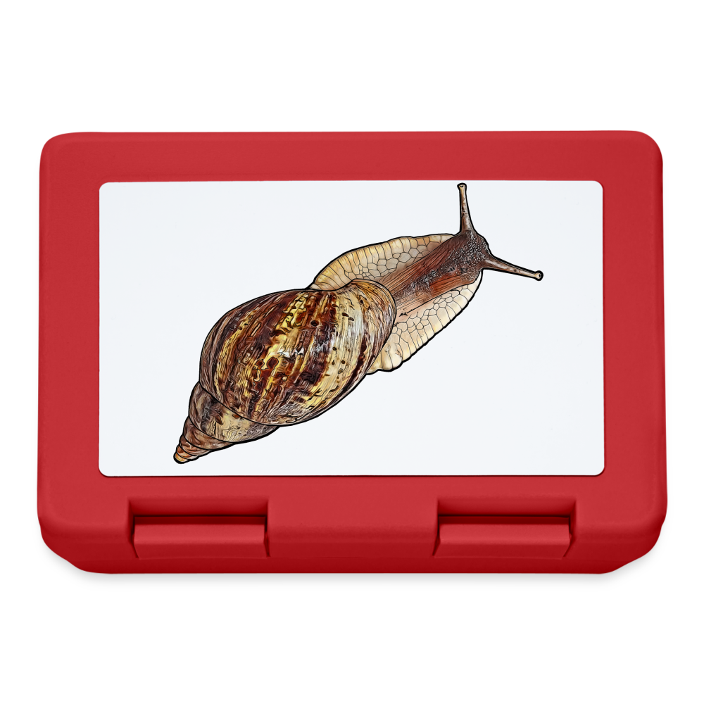 Lunchbox Achatina reticulata wildfarben - Rot