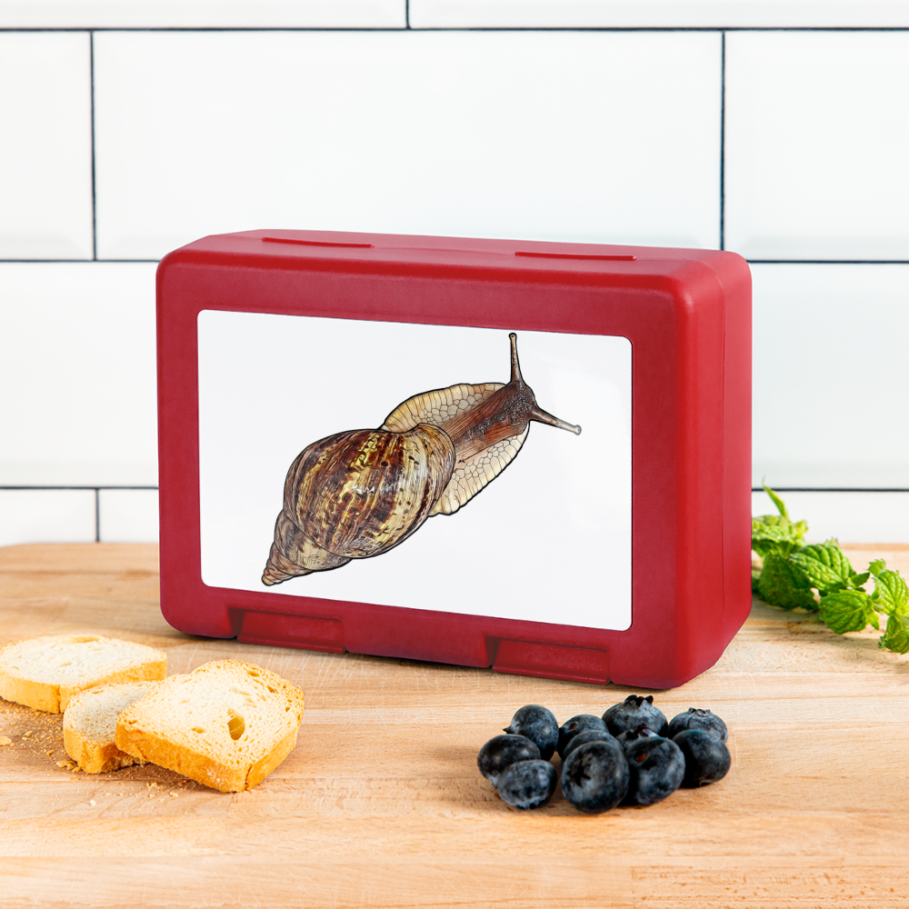 Lunchbox Achatina reticulata wildfarben - Rot