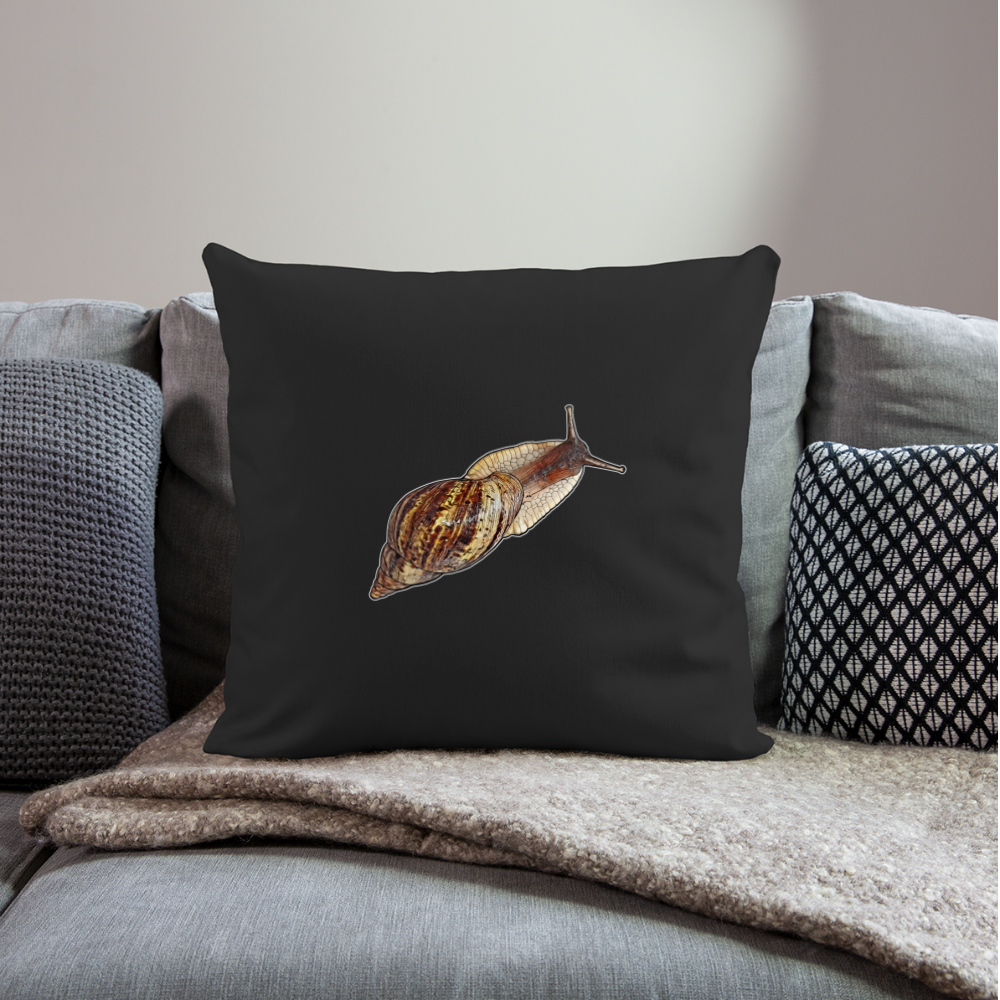 Sofakissen mit Füllung 44 x 44 cm Achatina reticulata wildfarben - Schwarz