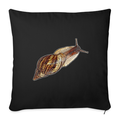 Sofakissen mit Füllung 44 x 44 cm Achatina reticulata wildfarben - Schwarz