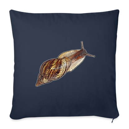 Sofakissen mit Füllung 44 x 44 cm Achatina reticulata wildfarben - Navy
