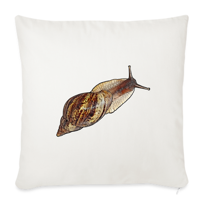Sofakissen mit Füllung 44 x 44 cm Achatina reticulata wildfarben - Naturweiß
