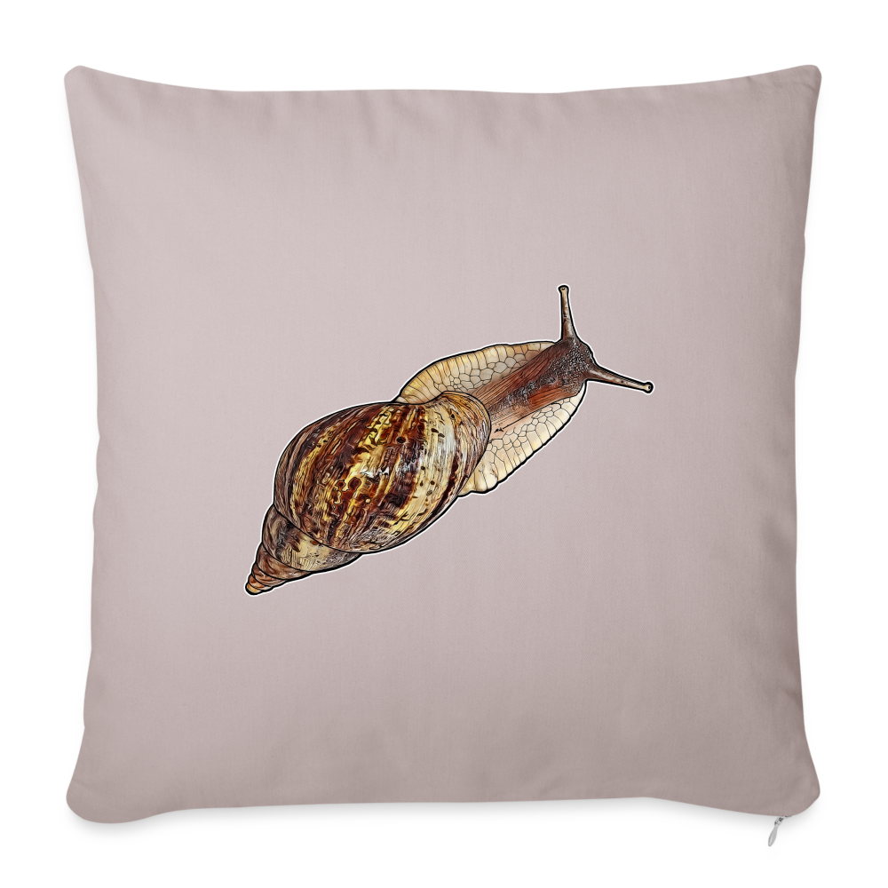 Sofakissen mit Füllung 44 x 44 cm Achatina reticulata wildfarben - helles Taupe