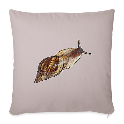 Sofakissen mit Füllung 44 x 44 cm Achatina reticulata wildfarben - helles Taupe