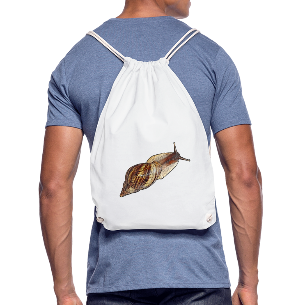 Turnbeutel Achatina reticulata wildfarben - weiß