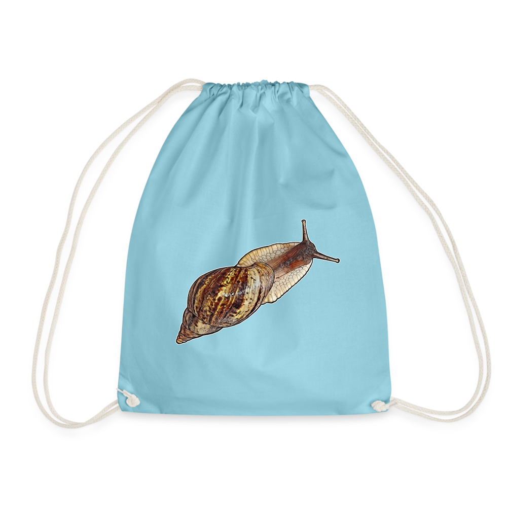 Turnbeutel Achatina reticulata wildfarben - Aqua