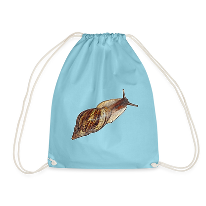 Turnbeutel Achatina reticulata wildfarben - Aqua