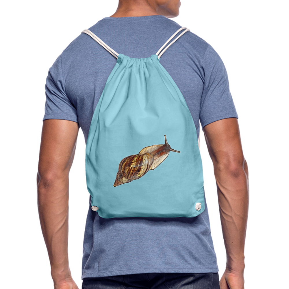 Turnbeutel Achatina reticulata wildfarben - Aqua