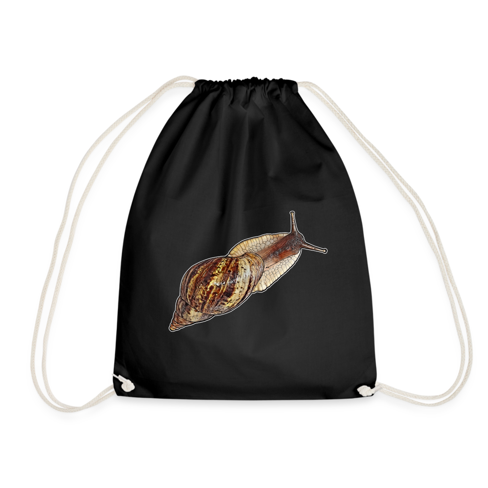 Turnbeutel Achatina reticulata wildfarben - Schwarz