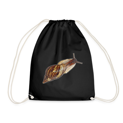 Turnbeutel Achatina reticulata wildfarben - Schwarz