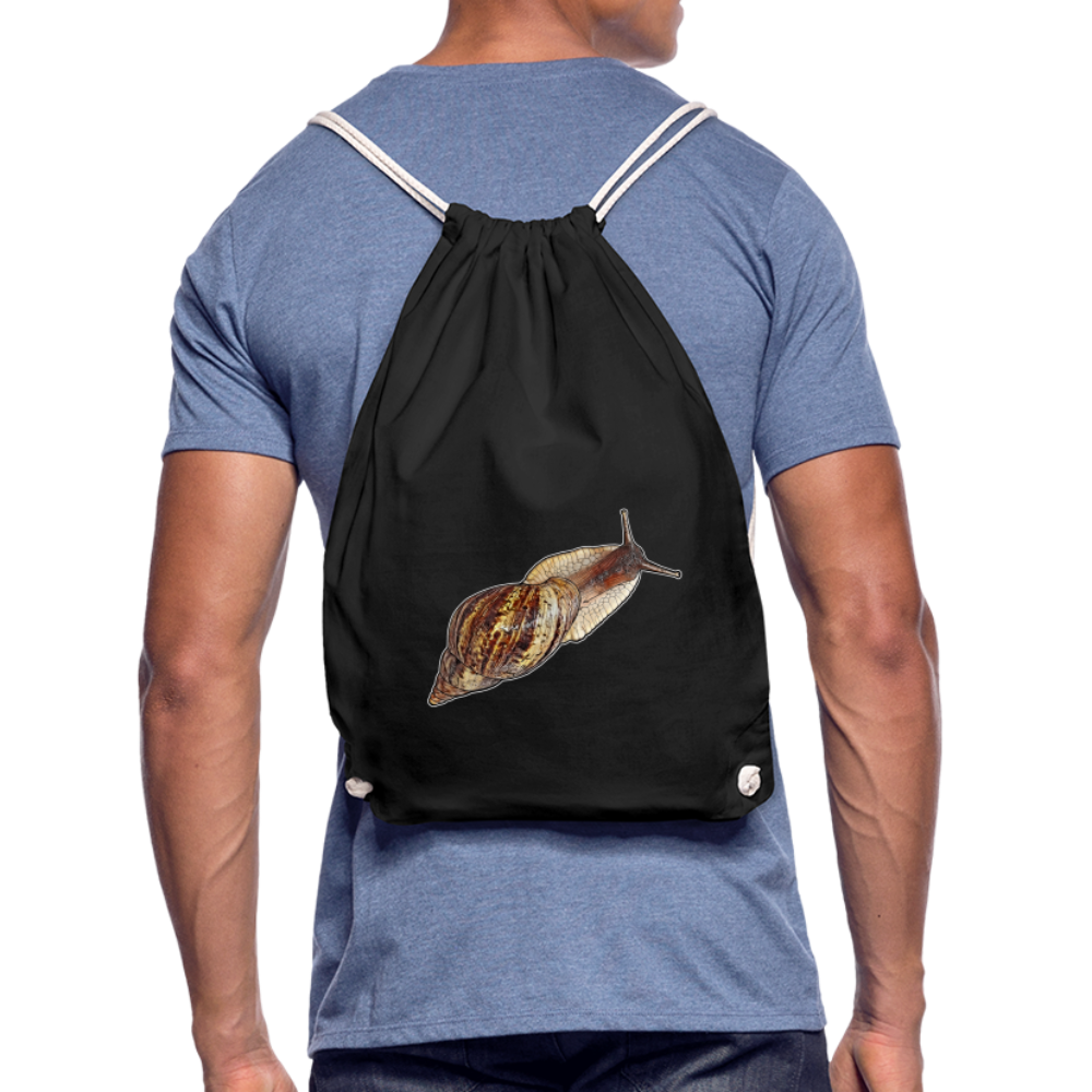 Turnbeutel Achatina reticulata wildfarben - Schwarz