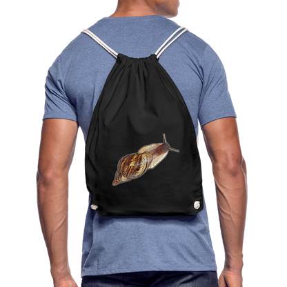 Turnbeutel Achatina reticulata wildfarben - Schwarz