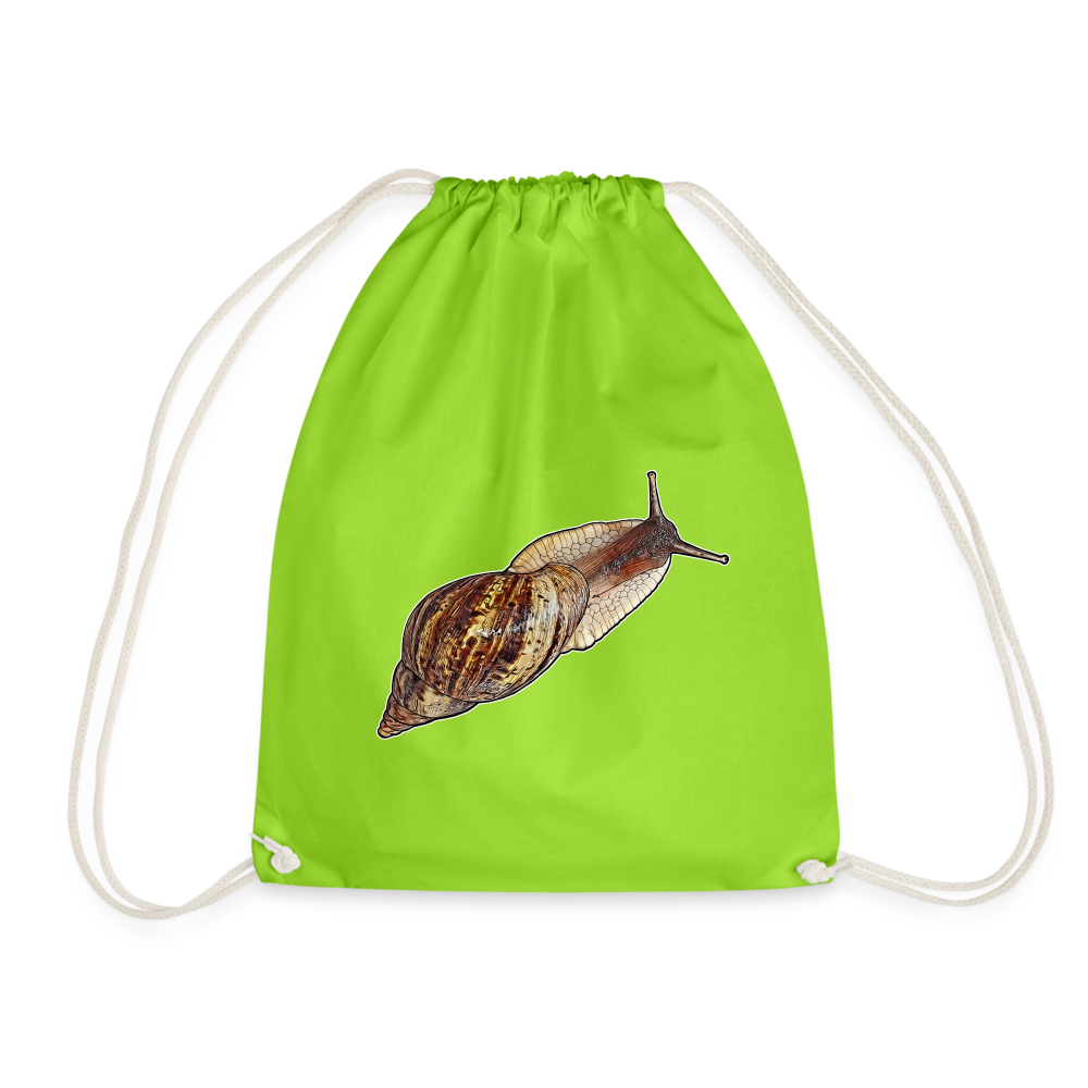 Turnbeutel Achatina reticulata wildfarben - Neongrün