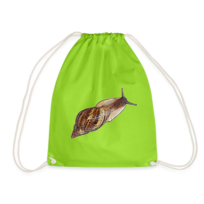 Turnbeutel Achatina reticulata wildfarben - Neongrün