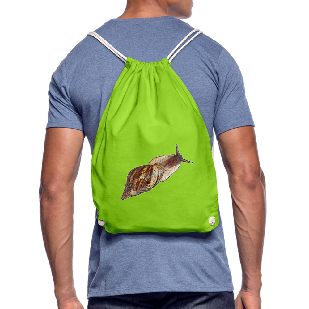 Turnbeutel Achatina reticulata wildfarben - Neongrün