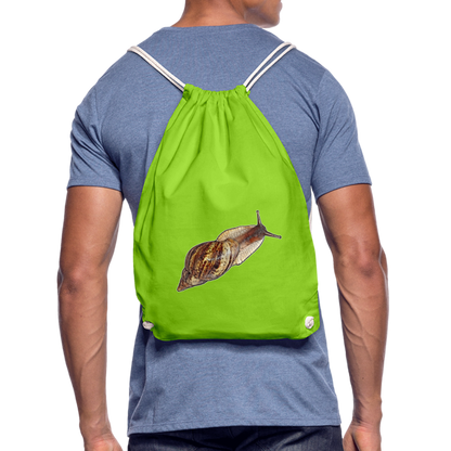 Turnbeutel Achatina reticulata wildfarben - Neongrün