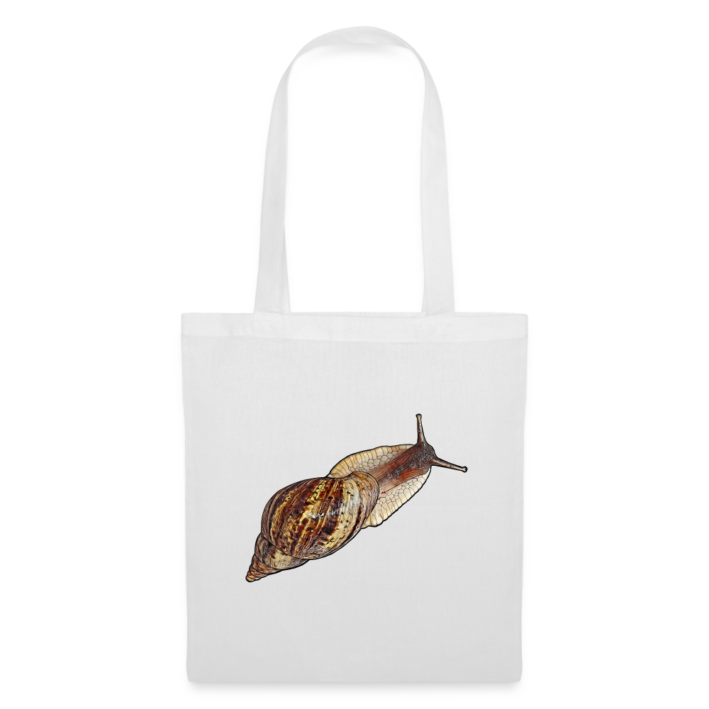 Stoffbeutel Achatina reticulata wildfarben - weiß