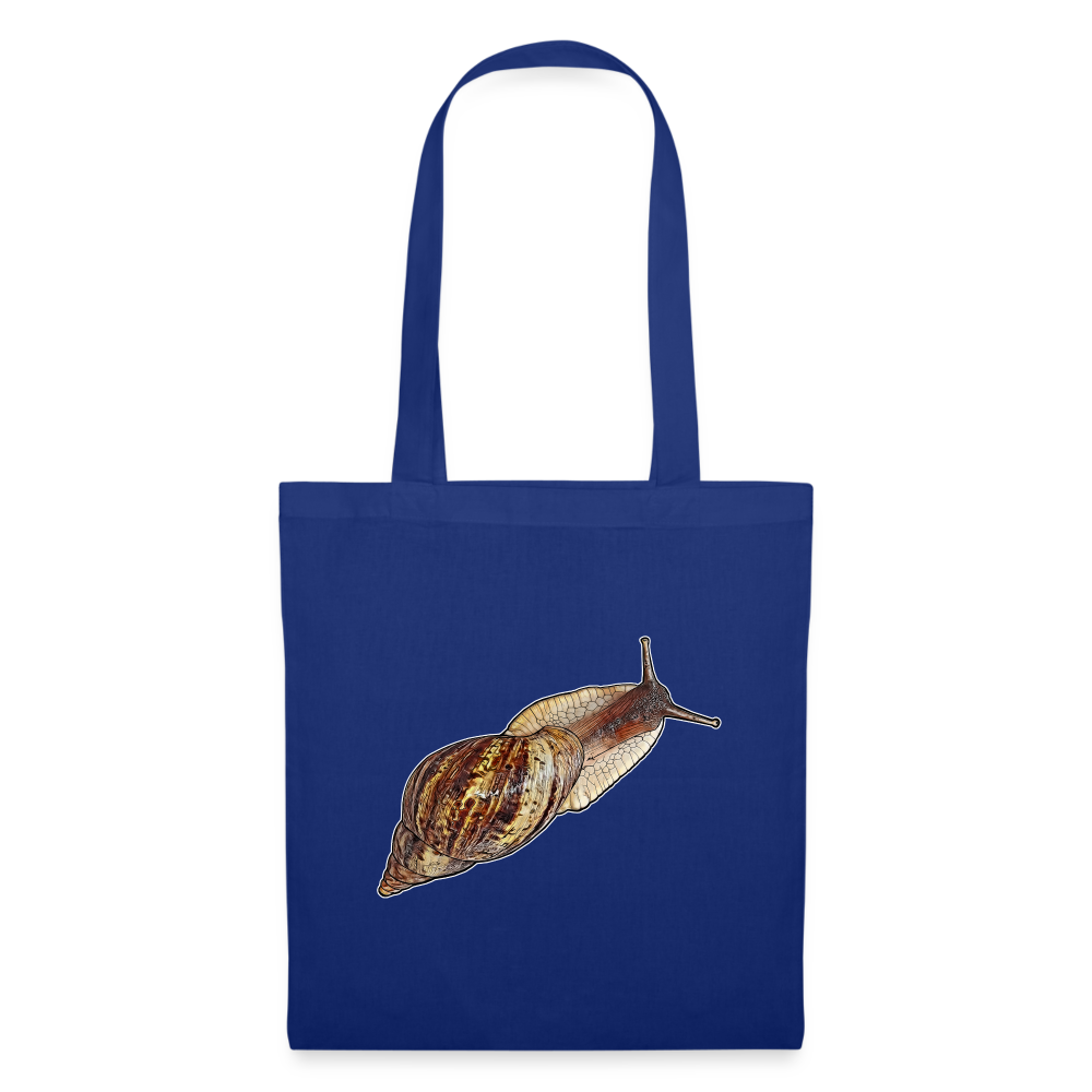 Stoffbeutel Achatina reticulata wildfarben - Royalblau