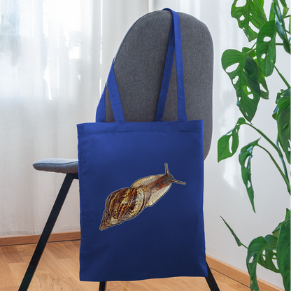 Stoffbeutel Achatina reticulata wildfarben - Royalblau