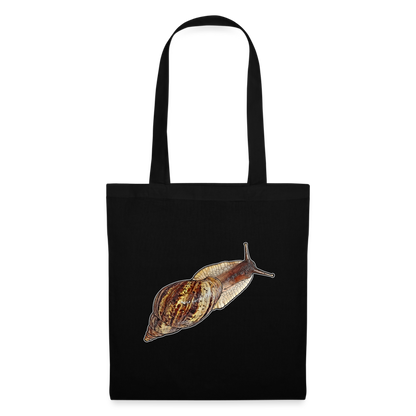 Stoffbeutel Achatina reticulata wildfarben - Schwarz