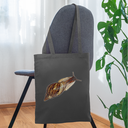 Stoffbeutel Achatina reticulata wildfarben - Graphite