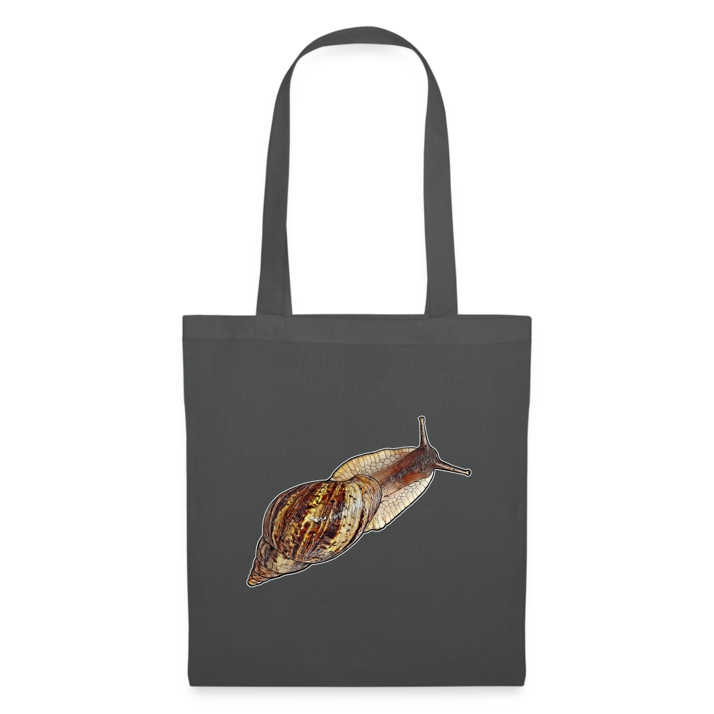 Stoffbeutel Achatina reticulata wildfarben - Graphite