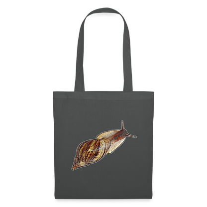 Stoffbeutel Achatina reticulata wildfarben - Graphite