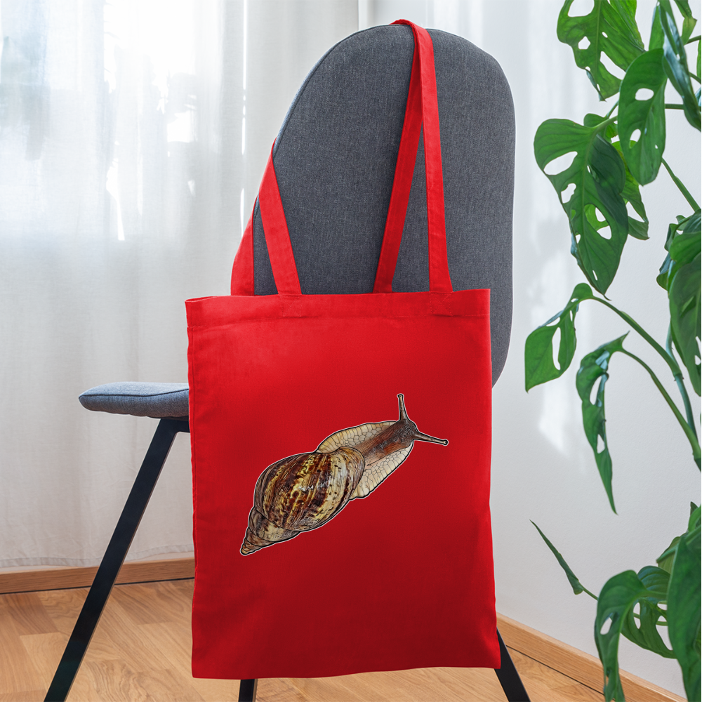 Stoffbeutel Achatina reticulata wildfarben - Rot