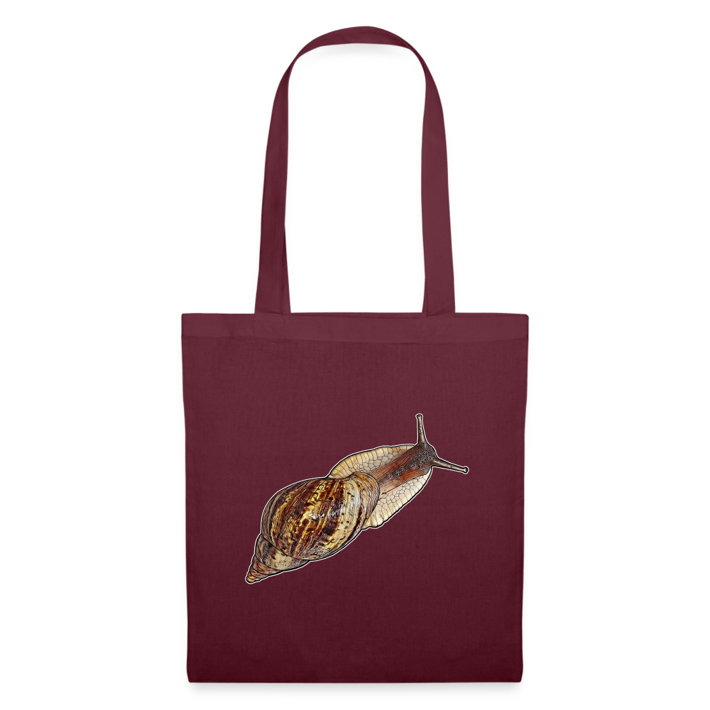 Stoffbeutel Achatina reticulata wildfarben - Burgunderrot