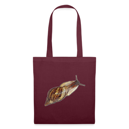 Stoffbeutel Achatina reticulata wildfarben - Burgunderrot