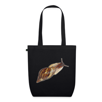 Bio-Stoffbeutel Achatina reticulata wildfarben - Schwarz