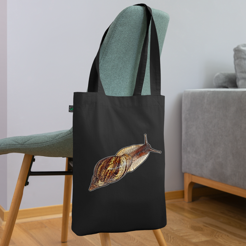 Bio-Stoffbeutel Achatina reticulata wildfarben - Schwarz