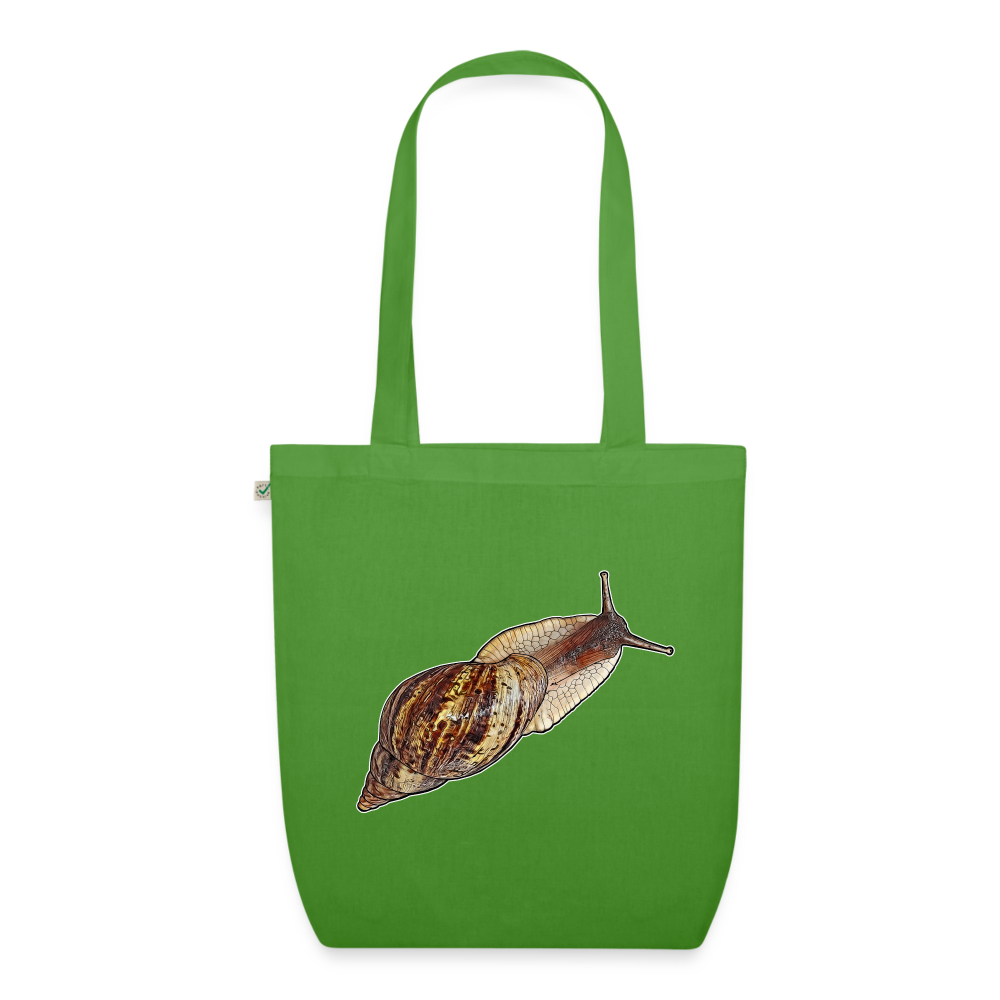 Bio-Stoffbeutel Achatina reticulata wildfarben - Blattgrün