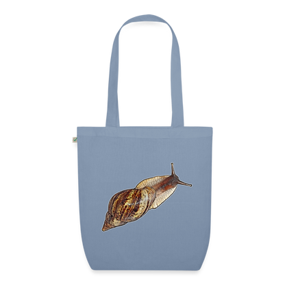 Bio-Stoffbeutel Achatina reticulata wildfarben - Blaugrau