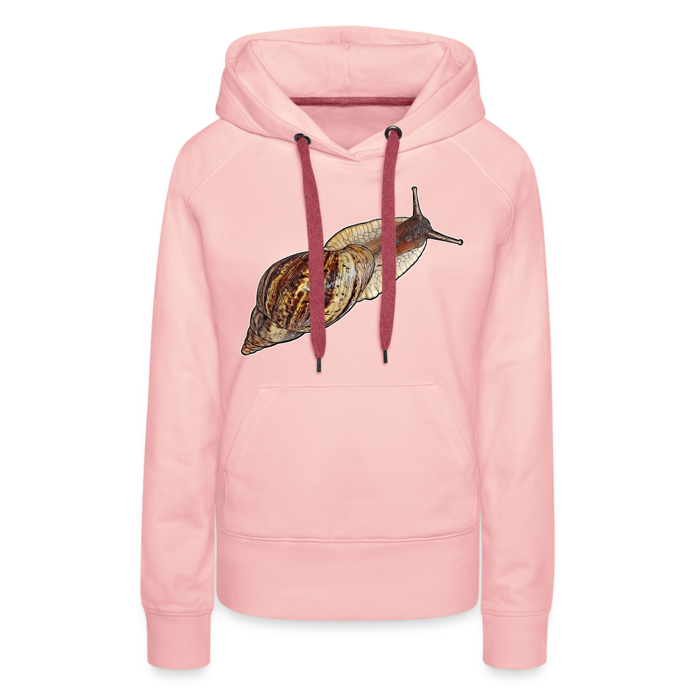 Frauen Hoodie Achatina reticulata wildfarben - Kristallrosa