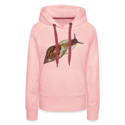 Frauen Hoodie Achatina reticulata wildfarben - Kristallrosa