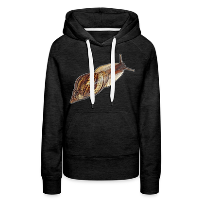 Frauen Hoodie Achatina reticulata wildfarben - Anthrazit