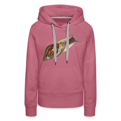 Frauen Hoodie Achatina reticulata wildfarben - Malve
