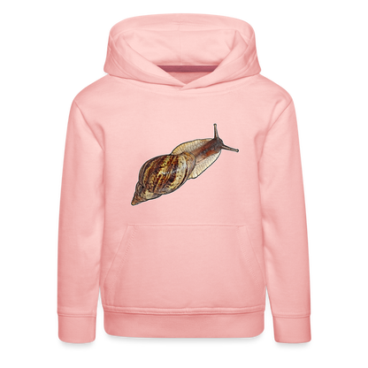 Kinder Hoodie Achatina reticulata wildfarben - Kristallrosa
