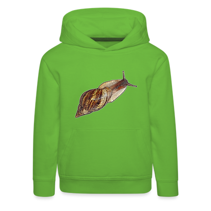 Kinder Hoodie Achatina reticulata wildfarben - Hellgrün