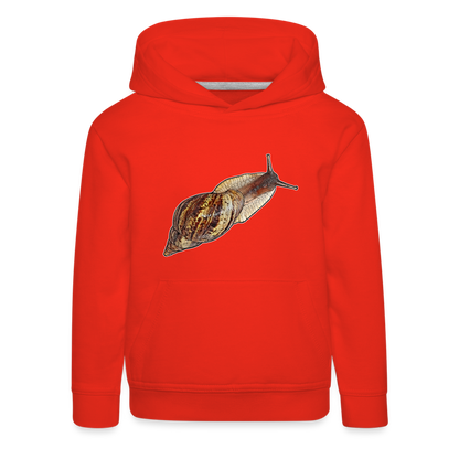 Kinder Hoodie Achatina reticulata wildfarben - Rot