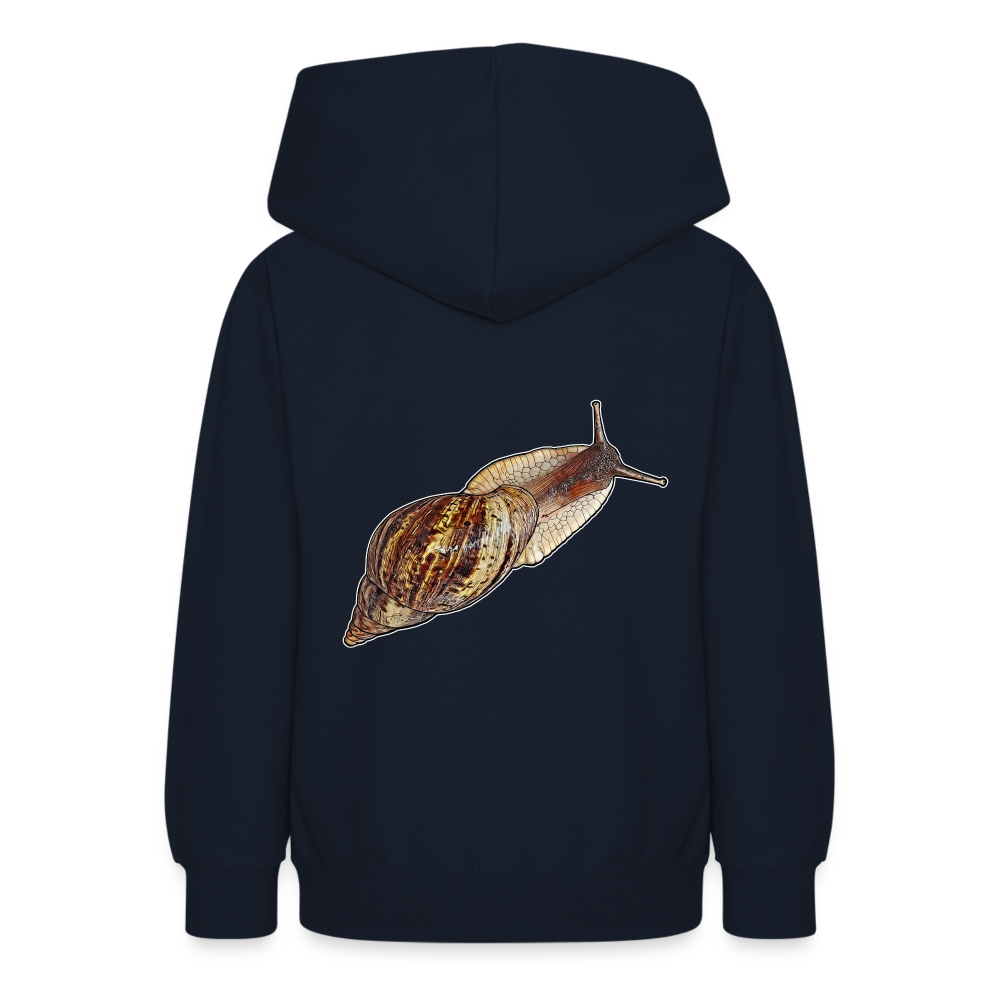Teenager Hoodie Achatina reticulata wildfarben - Navy