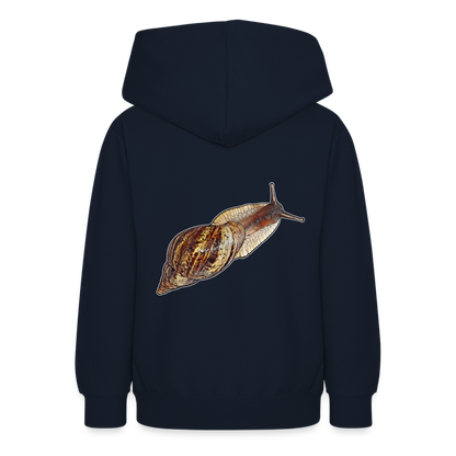 Teenager Hoodie Achatina reticulata wildfarben - Navy