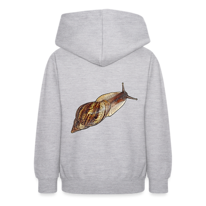 Teenager Hoodie Achatina reticulata wildfarben - Hellgrau meliert