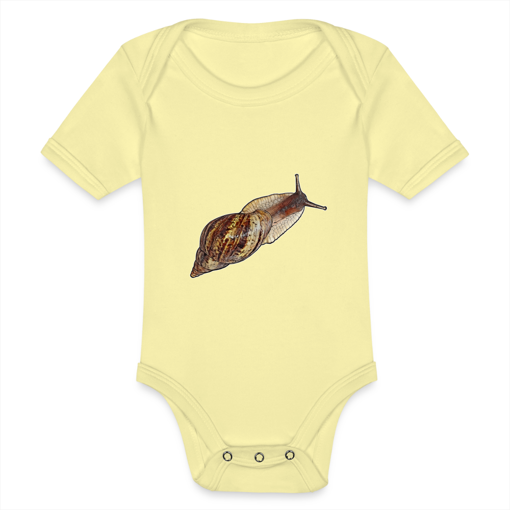 Baby Bio Body kurz Achatina reticulata wildfarben - Hellgelb