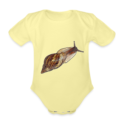 Baby Bio Body kurz Achatina reticulata wildfarben - Hellgelb