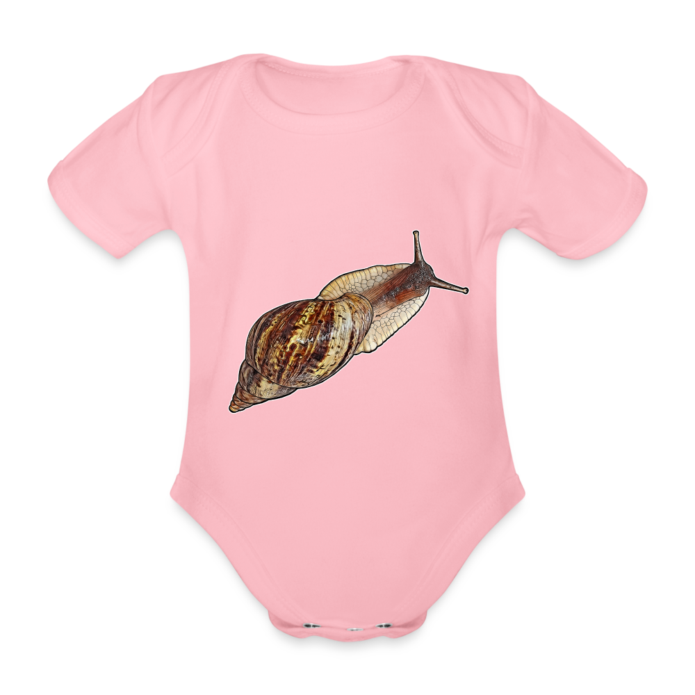 Baby Bio Body kurz Achatina reticulata wildfarben - Hellrosa