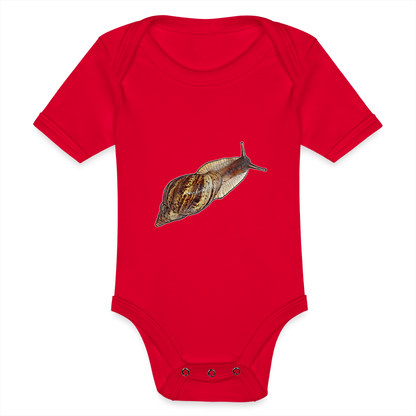 Baby Bio Body kurz Achatina reticulata wildfarben - Rot